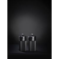 Duo de moulins à poivre et à sel Line noir mat 12 cm + entonnoir en inox - Visuel 4